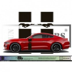 Ford Mustang Side Bands - - Complete Kit - Tuning Sticker Sticker Graphic Decals
