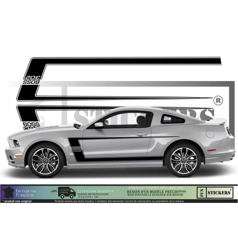 Ford Mustang Bandes BOSS 302   autocollants stickers