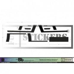 Ford Mustang BOSS 302 KCB sticker stickers