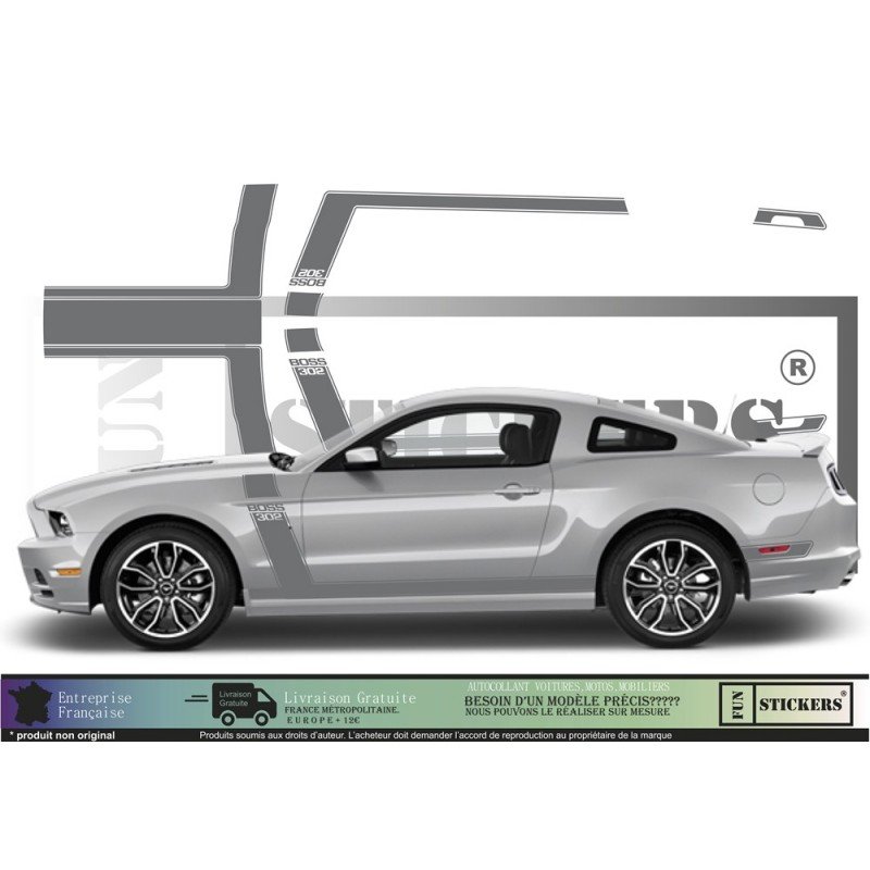 Ford Mustang BOSS 302 autocollants stickers kit complet Fun Stickers
