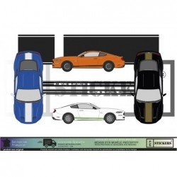 Ford Mustang kit complet bandes decoratives tuning autocollant Fun Stickers
