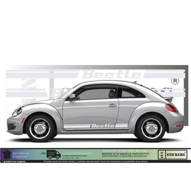 Volkswagen New Beetle bandes kit complet autocollant tuning Fun Stickers