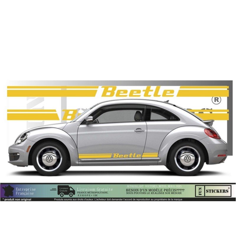 Volkswagen New Beetle bandes kit complet autocollant tuning Fun Stickers