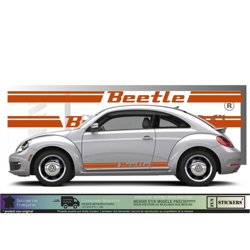 Volkswagen New Beetle bandes kit complet autocollant tuning Fun Stickers