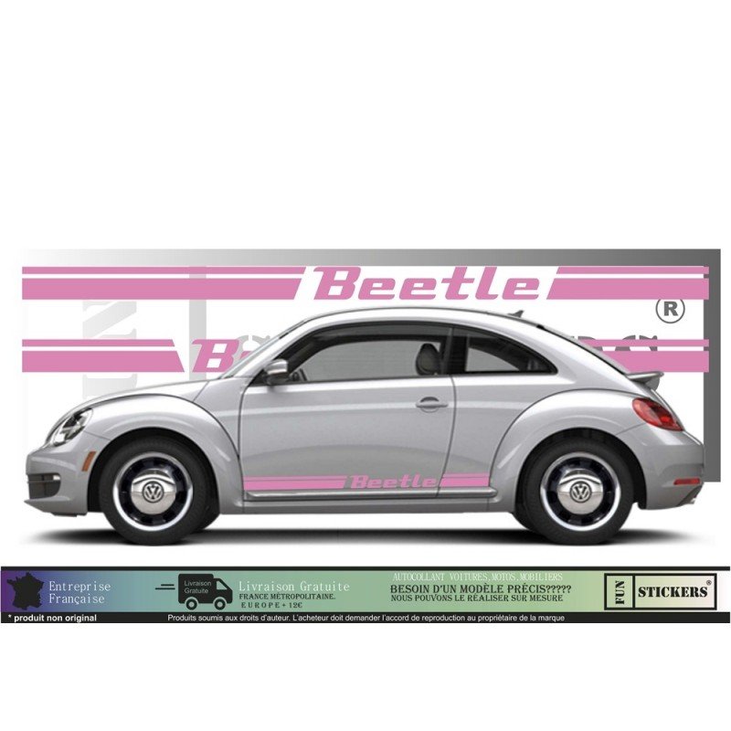 Volkswagen New Beetle bandes kit complet autocollant tuning Fun Stickers