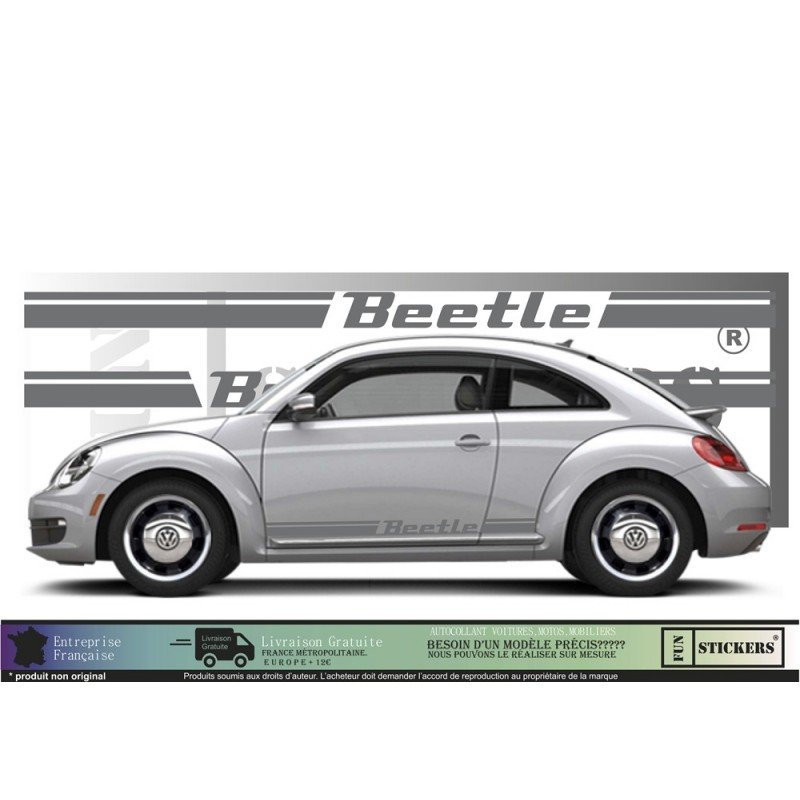Volkswagen New Beetle bandes kit complet autocollant tuning Fun Stickers