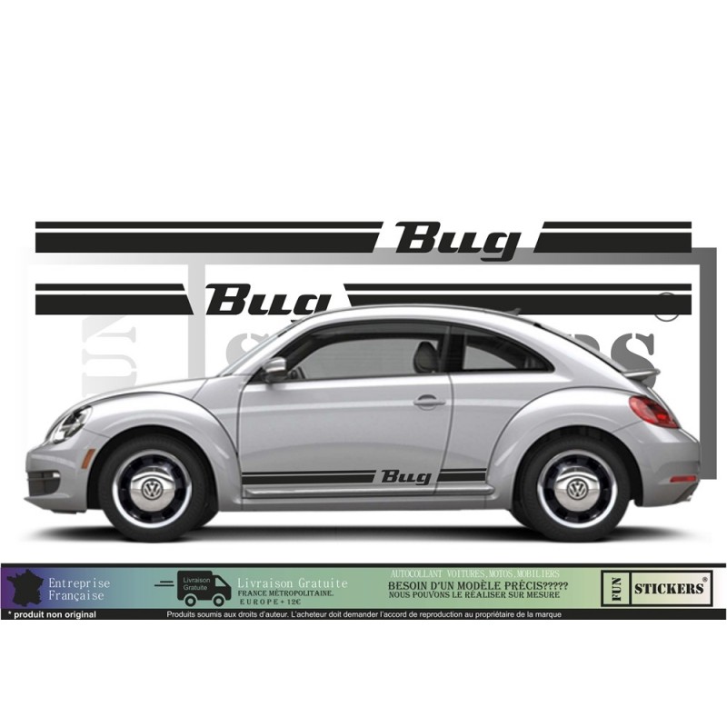 Volkswagen New Beetle BUG -  - Kit Complet - Tuning Sticker Autocollant Graphic Decals