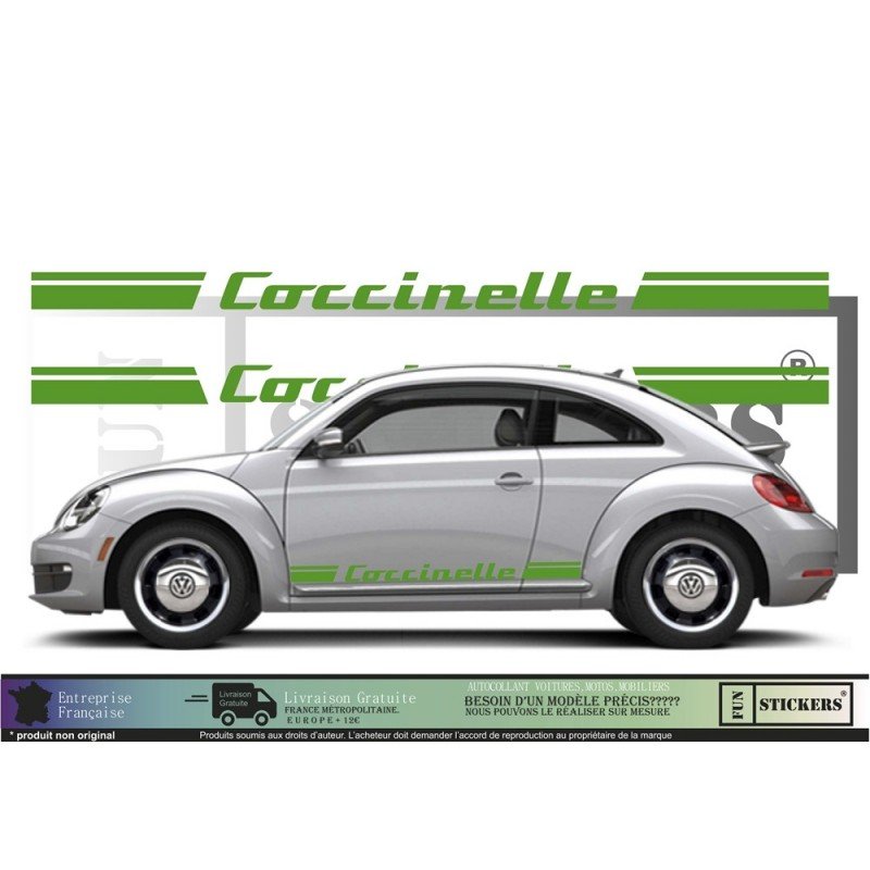 Kit bandes autocollantes VW Coccinelle New Beetle Fun Stickers