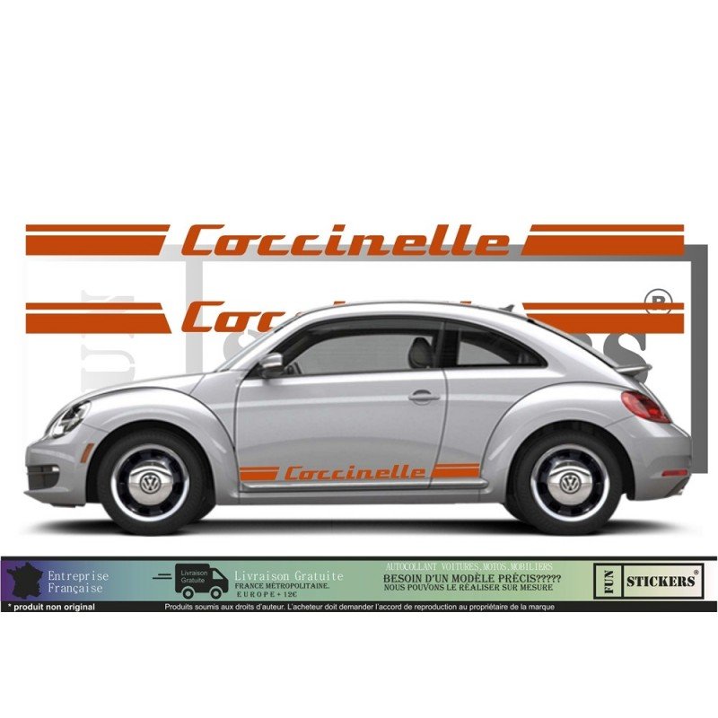 Kit bandes autocollantes VW Coccinelle New Beetle Fun Stickers