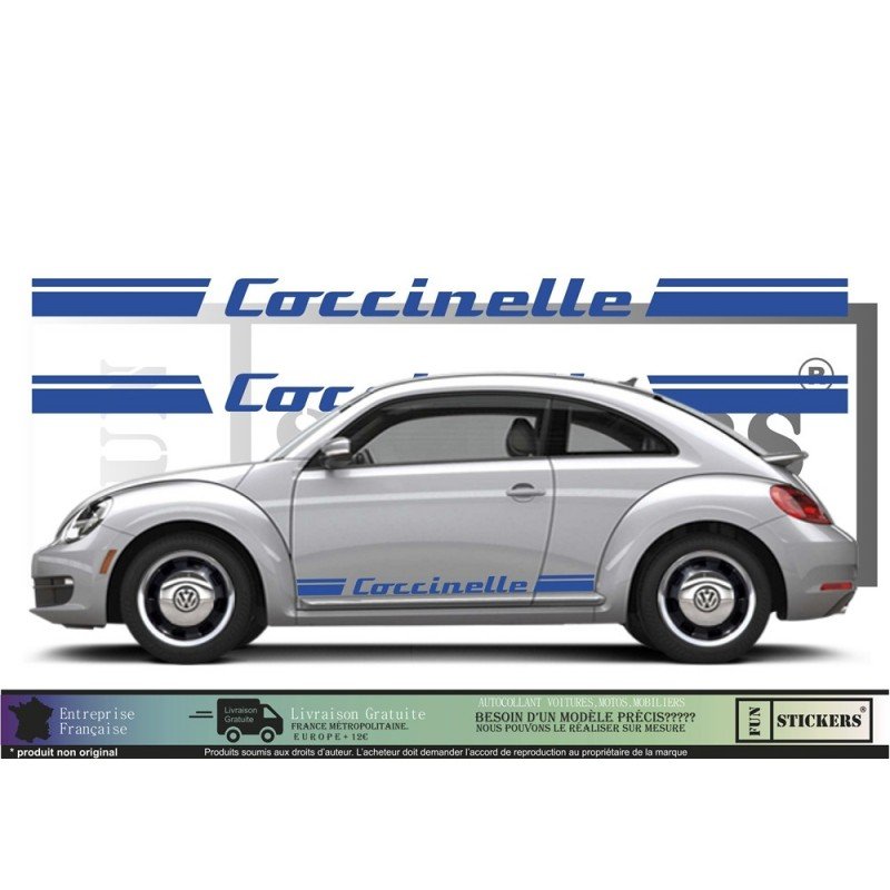Kit bandes autocollantes VW Coccinelle New Beetle Fun Stickers