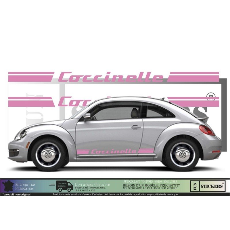 Kit bandes autocollantes VW Coccinelle New Beetle Fun Stickers