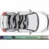 Citraen DS3 - Roof effect zebra stickers - Tuning Sticker Sticker Sticker Graphic Decals