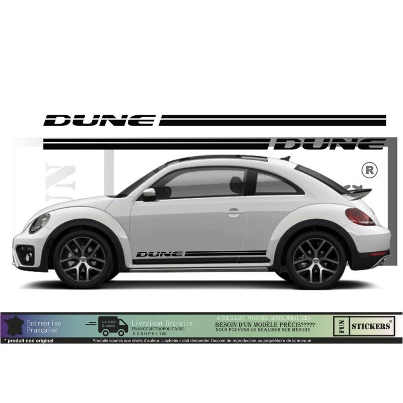 VW Coccinelle New Beetle Dune kit complet autocollant tuning Fun Stickers