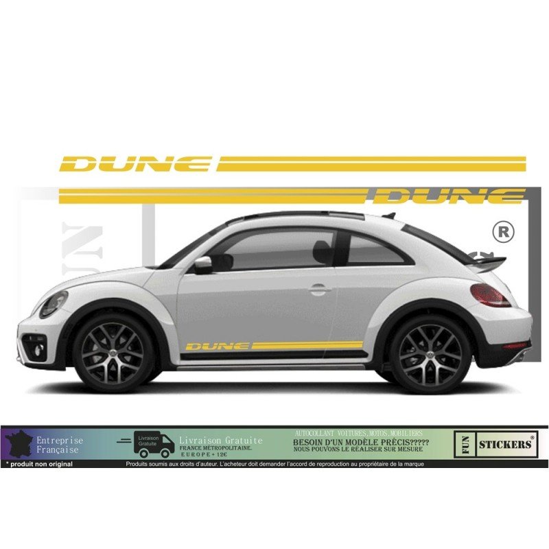 VW Coccinelle New Beetle Dune kit complet autocollant tuning Fun Stickers