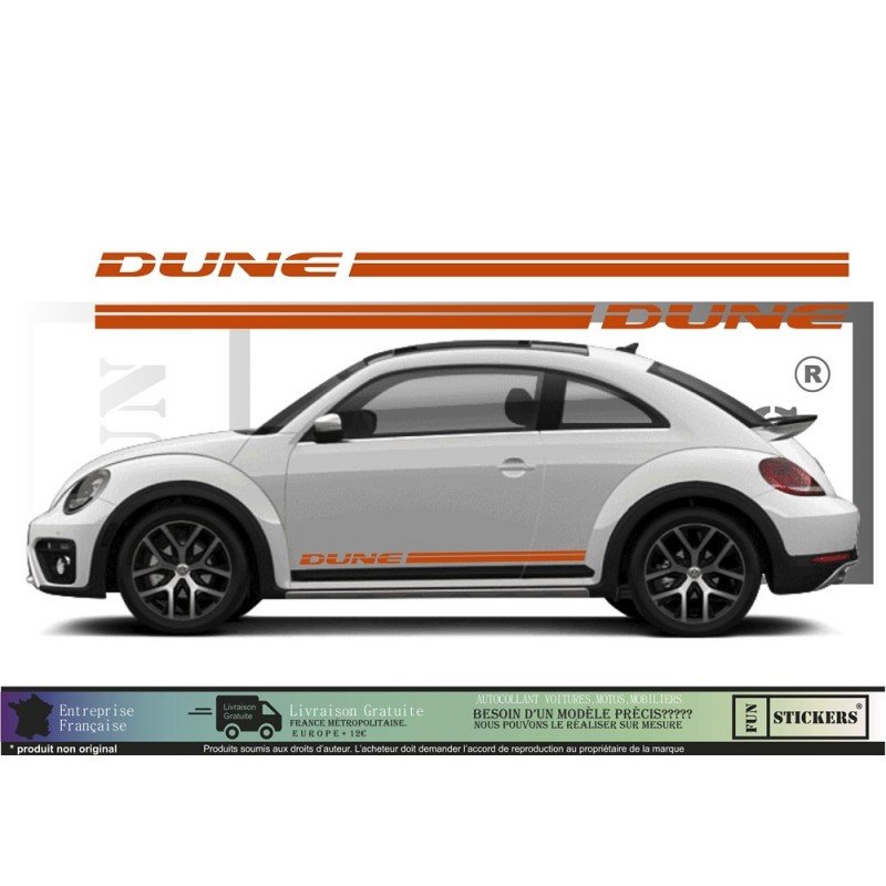 VW Coccinelle New Beetle Dune kit complet autocollant tuning Fun Stickers