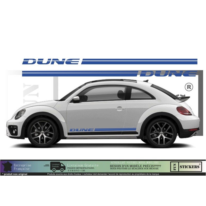 VW Coccinelle New Beetle Dune kit complet autocollant tuning Fun Stickers