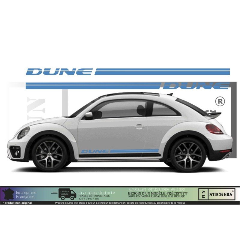 VW Coccinelle New Beetle Dune kit complet autocollant tuning Fun Stickers