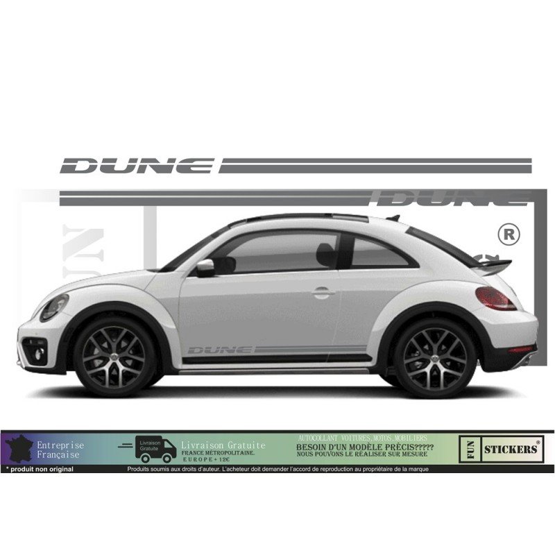 VW Coccinelle New Beetle Dune kit complet autocollant tuning Fun Stickers