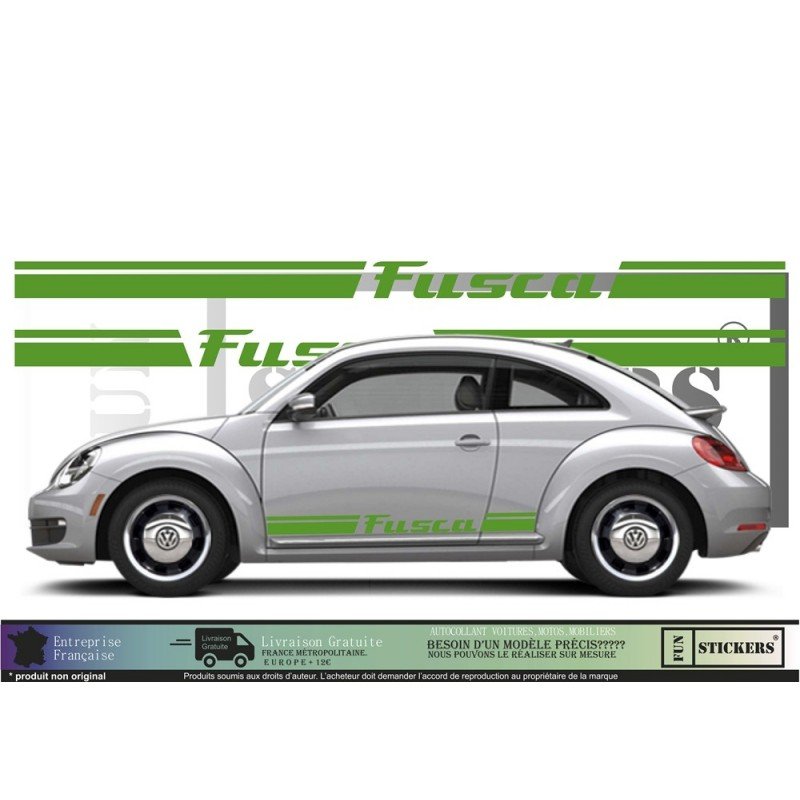 VW New Beetle Coccinelle FUSCA kit complet autocollant sticker Fun Stickers