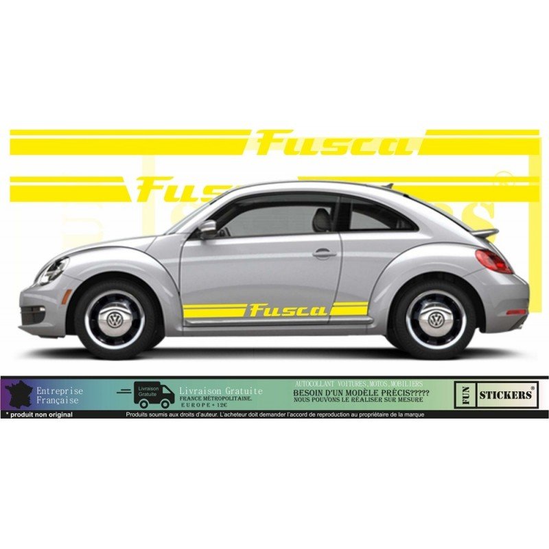 VW New Beetle Coccinelle FUSCA kit complet autocollant sticker Fun Stickers