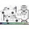 camping car mobile home caravan bavaria Kit sticker sticker