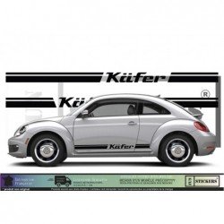 VW Coccinelle New Beetle Kafer kit complet autocollant decoration Fun Stickers