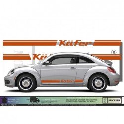 VW Coccinelle New Beetle Kafer kit complet autocollant decoration Fun Stickers
