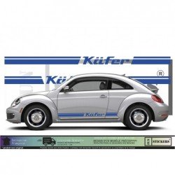 VW Coccinelle New Beetle Kafer kit complet autocollant decoration Fun Stickers
