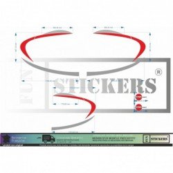 Camping-Car Burstner kit complet avant arriere droit gauche Fun Stickers