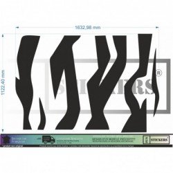 Citraen DS3 - Roof effect zebra stickers - Tuning Sticker Sticker Sticker Graphic Decals
