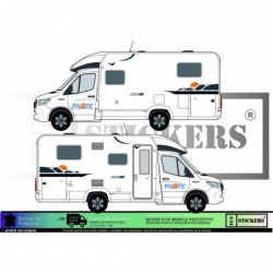 camping car mobile home caravan bavaria Kit sticker sticker