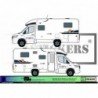 camping car mobile home caravan bavaria Kit sticker sticker