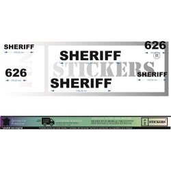 Kit decoration Sheriff Police commande speciale autocollant Fun Stickers