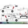 camping car mobile home caravan lyseo Kit sticker sticker