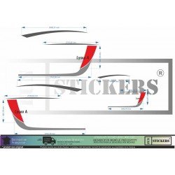 camping car mobile home caravan lyseo Kit sticker sticker