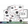 camping car mobile home caravan tibal Kit sticker sticker