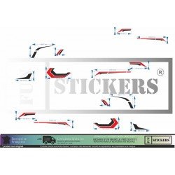 Camping-Car Tribal motif moderne kit complet droit gauche Fun Stickers
