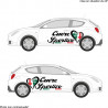 Alfa Romeo Cuore Sportivo coeur X2 -  - Kit Complet - voiture Sticker Autocollant Graphic Decals