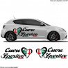 Alfa Romeo Cuore Sportivo coeur x2 kit autocollant Fun Stickers