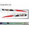 Mitsubishi Lancer Evo Bandes latérales ralli art- voiture Sticker Autocollant Graphic Decals