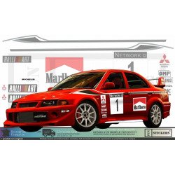 Mitsubishi Lancer Evo kit anniversaire edition rallye autocollant Fun Stickers