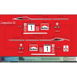 Mitsubishi Lancer Evo kit anniversaire edition rallye autocollant Fun Stickers
