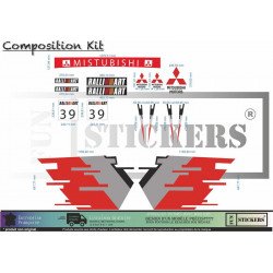 Mitsubishi Lancer Evo Tommi Makinen Edition autocollants rallye Fun Stickers