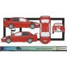 Mitsubishi Lancer Evo bandes laterales kit autocollants sticker Fun Stickers