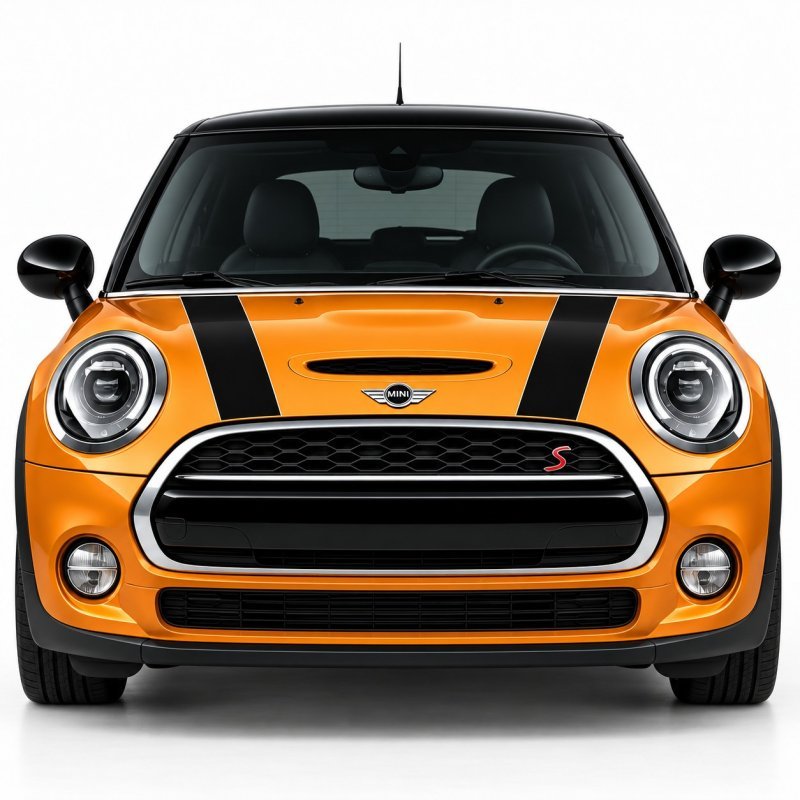 Mini One Cooper kit bandes capot autocollantes Fun Stickers