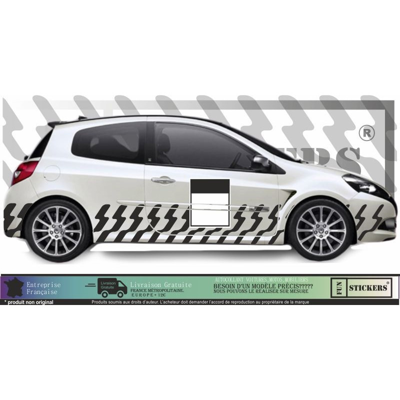 UNIVERSELLE déco rallye Kit Complet voiture Sticker Autocollant