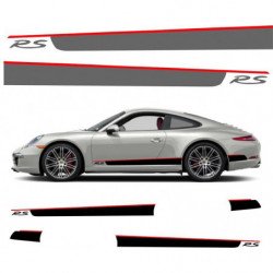 Porsche bandes RS laterales bas de caisse kit complet autocollant Fun Stickers