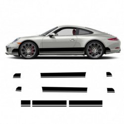 Porsche doubles bandes integrales kit complet autocollant sticker Fun Stickers