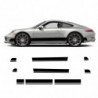 Porsche doubles bandes integrales kit complet autocollant sticker Fun Stickers