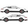 Porsche bandes bas de caisse unicolor kit complet autocollant Fun Stickers